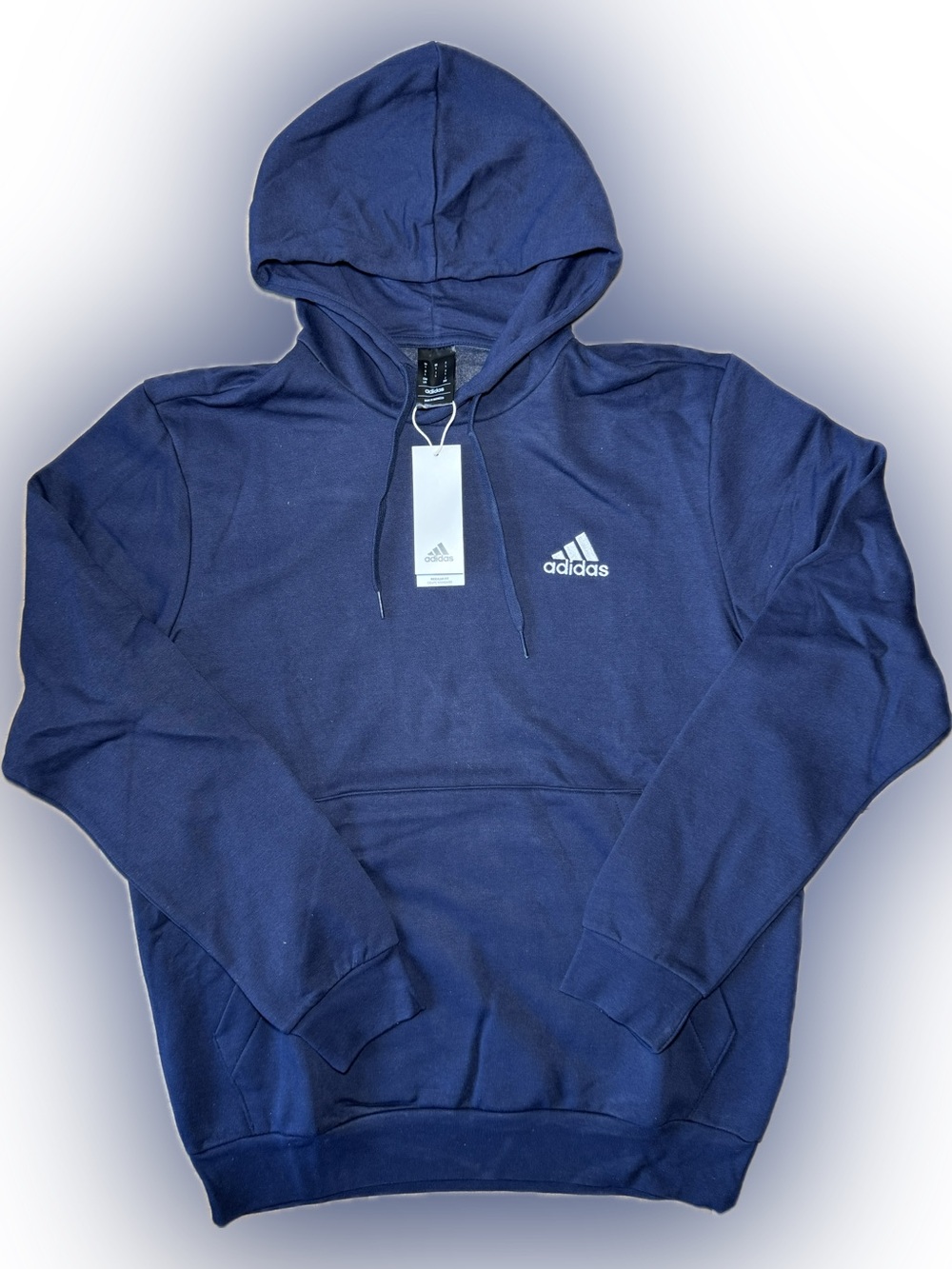 Adidas Navy Blue Pullover Hoodie L
